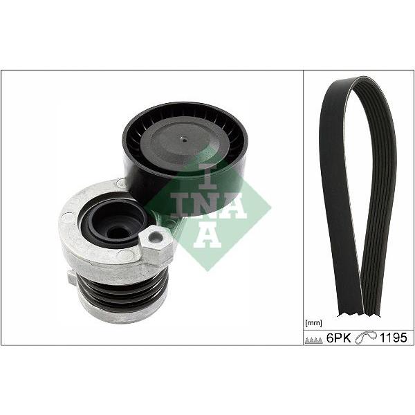 ルノー ファンベルト テンショナー 2点セットキャプチャー1 カングー2 ルーテーシア2 メガーヌ2 メガーヌ3 トゥインゴ2 117203694R INA製