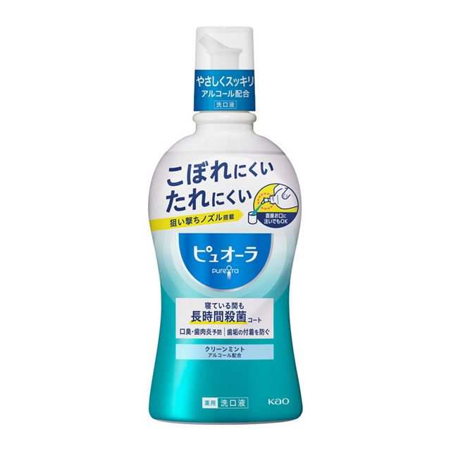 花王 薬用ピュオーラ 洗口液 クリーンミント(420ml)【正規品】