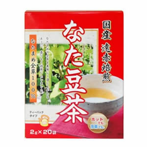 リケン　なた豆茶 ティーパックタイプ 2g×20袋 商品説明 『リケン　なた豆茶 ティーパックタイプ 2g×20袋』 ●刀豆の全草を美味しく召し上がれるように、香りよく焙煎したナタマメ茶です。 ●なた豆は、さやの形が刀に似ていることからトウズ、タチマメとも言われるマメ科の一年草です。 兵庫県産なた豆の全草（豆、葉、茎、さや）を遠赤外線で焙煎し、風味豊かなお茶に仕上げました。 ●ホットでも冷茶でも！ マイルドで飲みやすく仕上げた刀豆茶なので、お子様からお年を召した方までご家族皆様に幅広くご愛飲頂けます。 【リケン　なた豆茶 ティーパックタイプ 2g×20袋　詳細】 原材料など 商品名 リケン　なた豆茶 ティーパックタイプ 2g×20袋 原材料もしくは全成分 ナタ豆全草（兵庫県産） 内容量 2g×20 包 保存方法 高温多湿、直射日光を避けて冷暗所に保存してください。 販売者 株式会社リケン ご使用方法 ・煮出す場合 沸騰したお湯500mlになた豆茶1袋を入れ、弱火で3分程度煮出してください。お好みで煮出す時間を調節してください。 ・急須の場合 急須に1袋を入れて、召し上がる量の熱湯を注いで下さい。お好みの色、香りになりましたら、湯呑みに注ぎ、できるだけ湯を残さず全部注ぎきってください。 冬はホットで夏は冷蔵庫で冷やして召し上がれます。 広告文責 株式会社プログレシブクルー072-265-0007 区分 健康食品なたまめの全草を美味しく召し上がれるように香りよく焙煎しました