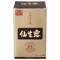 仙生露 顆粒スタンダードN(1200mg×30包)　 商品説明 『仙生露 顆粒スタンダードN (1200mg×30包)　』 ●クォリティの高いアガリクス茸含有健康食品 ●ABMK低分子抽出物(AMBK-22)が20％増量に変わりました！ 【仙生露 顆粒スタンダードN (1200mg×30包)　　詳細】 1包1200mg当たり 糖質 0.5g たんぱく質 0.3g 食物繊維 0.2g 脂質 0.03g ナトリウム 0.5mg 原材料など 商品名 仙生露 顆粒スタンダードN(1200mg×30包)　 原材料もしくは全成分 アガリクス・ブラゼイ・ムリル、デキストリン、アガリクス・ブラゼイ・ムリル抽出物、セルロース(主要成分：ABMK低分子抽出物 6mg／包) 内容量 1200mgX30袋 販売者 S・S・I ご使用方法 本品はお召し上がりの量などに特別な定めはありませんが、1日1〜2包程度を目安にお召し上がりください。 ご使用上の注意 ・本品のご使用により体質に合わないと思われる場合は飲用を中止してください。 ・商品により色調に多少の差がありますが品質に問題はありません。 広告文責 株式会社プログレシブクルー072-265-0007 区分 健康食品仙生露 顆粒スタンダードN (1200mg×30包 )　