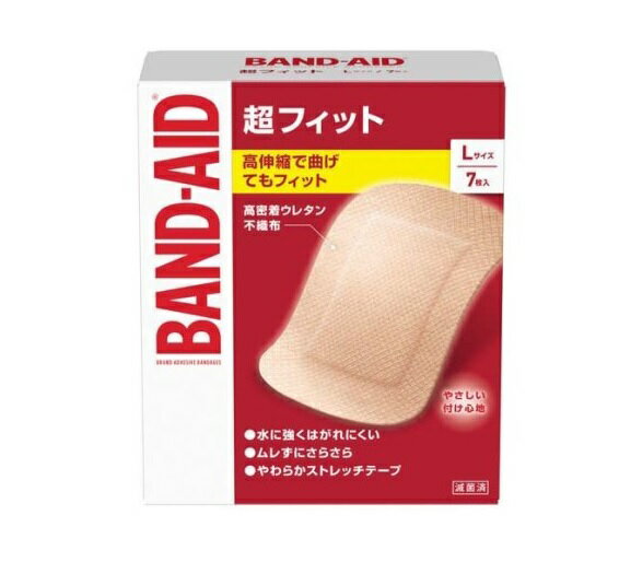 JNTLコンシューマーヘルス バンドエイド 超フィット Lサイズ(7枚入)【正規品】【k】【mor】【ご注文後発送までに2週間前後頂戴する場合がございます】