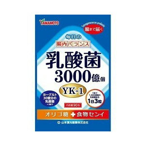 【10個セット】 山本漢方 毎日の腸内バランス 乳酸菌粒 90粒×10個セット 【正規品】 ※軽減税率対象品【t-15】