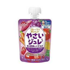 【10個セット】森永 フルーツでおいしいやさいジュレ 紫の野菜とくだもの 70g×6個入×10個セット 【正規品】【s】※軽減税率対象品
