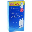 メニコン　O2ケア　アミノソラ　(120mL×2本) 商品説明 『メニコン　O2ケア　アミノソラ　(120mL×2本)』 ■洗浄・保存・タンパク除去が1本ででき、快適なアイライフをサポートします。 ■1本でタンパク汚れも脂質汚れもスッキリきれい！ ■タンパク分解酵素が長く安定する処方で、いつでも新鮮な状態でタンパク汚れを除去します。 ■抗菌成分配合で保存液中の菌の増殖を防ぎます。 ■さらに2種類の界面活性剤が脂質汚れもしっかり洗浄します。 ■タンパク洗浄効果 人工的にタンパク汚れを付着させたコンタクトレンズを「O2ケアアミノソラ」で1回洗浄後、コンタクトレンズに残留している付着タンパク質を画像解析し、除去率（％）を算出しました。 タンパク洗浄効果メニコン社内データ ■脂質洗浄効果 人工的に脂質汚れを付着させたコンタクトレンズを「O2ケアアミノソラ」で1回洗浄後、コンタクトレンズに残留している付着脂質量を定量し、除去率（％）を算出しました。 脂質洗浄効果メニコン社内データ ■手肌にやさしい成分配合 コンタクトレンズをケアする指先は、空気の乾燥や毎日の家事などにより様々な刺激を受けています。 「O2ケアアミノソラ」は、毎日快適にコンタクトレンズをケアしていいただけるよう手肌にやさしい成分を配合しました。 【メニコン　O2ケア　アミノソラ　(120mL×2本)　詳細】 原材料など 商品名 メニコン　O2ケア　アミノソラ　(120mL×2本) 原材料もしくは全成分 陰イオン界面活性剤、非イオン界面活性剤、タンパク分解酵素 内容量 120ml×2本 販売者 メニコン ご使用方法 1．本液を9分目まで入れたレンズケースにレンズを収納します。 2．一晩（4時間以上）保存してください。 ※他のケア用品と混ぜて使わないでください。 3．レンズホルダーごと水道水（流水、以下同じ）ですすぎます。 4．レンズを取り出し、本液で十分にこすり洗いして下さい。 5．再度レンズをホルダーに収納し、水道水でよくすすいでから眼に装着してみてください。 ※眼につけてしみると感じたらレンズをすすぎ直してください。 ※レンズケースは液をすて、水道水でよく洗って自然乾燥させてください。レンズケースは長時間使用すると汚れ等が蓄積するため、定期的に交換してください。 広告文責 株式会社プログレシブクルー072-265-0007 区分 日用品メニコン　O2ケア　アミノソラ　(120mL×2本)×5個セット