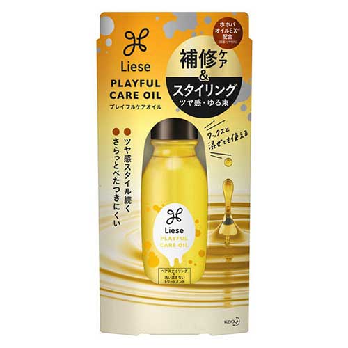 【24個セット】【1ケース分】 花王　リーゼ　プレイフルケアオイル 80ml ×24個セット　1ケース分 【正..