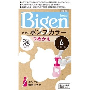 ビゲン ポンプカラー つめかえ 6 ダークブラウン 50mL+50mL+5mL 【正規品】