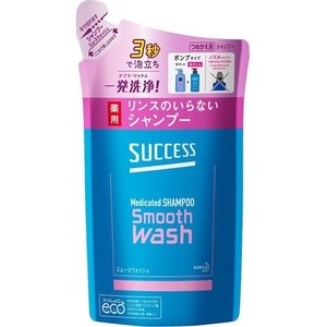 【18個セット】【1ケース分】 サクセス リンスのいらない薬用シャンプー スムースウォッシュ つめかえ用 320ml ×18個セット　1ケース分 【正規品】【dcs】