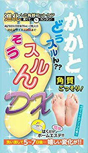 かかとどうするん？？そうするんDX　ベビーマイルドソープの香り　1回分 商品説明 『かかとどうするん？？そうするんDX　ベビーマイルドソープの香り　1回分』 大人気角質フットケア「かかとどうするんDX」に新香りが登場♪ 簡単、速い！！角質ご...