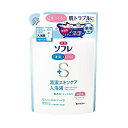 【3個セット】バスクリン 薬用ソフレ 清潔スキンケア入浴液 グリーンフローラル調の香りつめかえ用(600ml)×3個セット 【正規品】