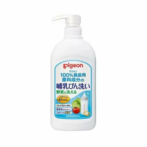 ピジョン 哺乳びん洗い 商品説明 『ピジョン 哺乳びん洗い』 ◆うまれたての赤ちゃんに！ 赤ちゃんの口に入るものをしっかり洗える洗剤です。 ◆野菜も洗える！ 離乳期にも大活躍。長く使える。 ◆ミルク汚れを落とす！ クエン酸Na配合 ピジョン 哺乳びん洗い　詳細 原材料など 商品名 ピジョン 哺乳びん洗い 原材料もしくは全成分 界面活性剤(10％ ポリオキシエチレンソルビタン脂肪酸エステル)、金属封鎖剤、安定化剤 内容量 800ml 販売者 ピジョン ご使用方法 ★用途 ・哺乳びん、乳首、さく乳器、おしゃぶり、離乳食用野菜・果物、食器、おもちゃの洗浄、スポンジの除菌 ★使い方・使用量の目安 ・哺乳びん、食器等：水を含ませたスポンジ等に適量(2〜3ml)とり、軽く泡立ててご使用ください。(料理用小さじ1杯は約5ml) ・野菜・果物の洗浄、つけおき洗い：水1Lに対して2.5mlをうすめて洗浄してください。 ・スポンジの除菌：スポンジをよく絞り、全体に行き渡るのに十分な量(約8ml)の原液を均一に浸透させ、次の使用までそのままにしてください。 ※すべての菌を除菌するわけではありません。 ご使用上の注意 ★使用上の注意 ・用途以外に使用しない。 ・乳幼児の手の届くところにおかない。 ・野菜・果物を洗うときは5分以上つけたままにしない。 ・流水の場合は野菜・果物は30秒以上、食器・調理器具は5秒以上、ため水の場合は、水を変えて2回以上すすぐ。 ・荒れ性の方や長時間使用する場合、また原液をスポンジなどに含ませて使用するときは、炊事用手袋を使う。 ・使用後は手をよく水で洗い、クリームなどでお手入れをする。 ・うすめた液を長時間おくと変質することがあるので使用のつど、うすめて使う。 ・他の洗剤と混ぜない。 ★応急処置 ・万一飲み込んだ場合には、水を飲ませるなどの処置をする。 ・洗剤が目に入った場合は、こすらずにすぐ水でよく洗う。 ・異常がある場合は、医師に相談する。 ※ノズルの先端や内側に内容物が固まり、詰まることがあります。固まりができたときには思わぬ方向に飛び出す場合があるので、取り除いてからお使いください。 ※ボトルについた内容成分が、ジェル状に残ることがありますので、ふき取ってください。 広告文責 株式会社プログレシブクルー072-265-0007 区分 ベビー用品ピジョン 哺乳びん洗い　800ml×5個セット