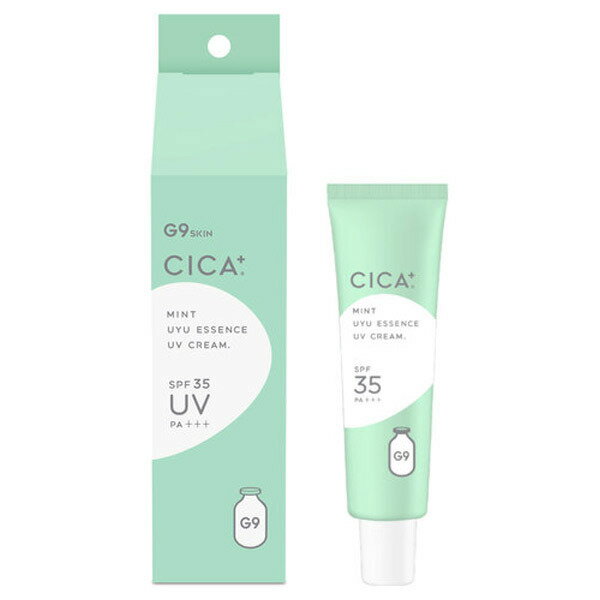 楽天キュー バザール【10個セット】 G9 SKIN G9 UYU ESSENCE UV CREAM CICA ミントクリーム 25g×10個セット 【正規品】　ジーナイン　ウユ　シカ