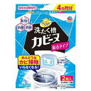 【3個セット】アース製薬 らくハピ 洗たく槽カビーヌ 貼るタイプ(2個入)×3個セット 【正規品】