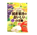 早川製菓 国産果汁のおいしいのど飴 商品説明 『早川製菓 国産果汁のおいしいのど飴』 国産で高品質な果汁をたっぷりと配合したジューシーなのど飴。 広島県産のレモン、長野県産のぶどう、新潟県産の洋梨、青森県産のりんごと、選抜した4つの果実をお楽しみいただけます。 【早川製菓 国産果汁のおいしいのど飴　詳細】 栄養成分表示　1袋あたり エネルギー 381．9kcal たんぱく質 0．0g 脂質 0．1g 炭水化物 97．3g ナトリウム 0．1mg 原材料など 商品名 早川製菓 国産果汁のおいしいのど飴 原材料もしくは全成分 砂糖、水飴、果汁（レモン、洋梨、ぶどう、りんご）ハーブエキス、酸味料、香料、クチナシ色素、野菜色素、紅花色素 内容量 90g 保存方法 直射日光、高温、多湿を避けて保存してください。 製造国 日本 販売者 早川製菓 広告文責 株式会社プログレシブクルー072-265-0007 区分 食品早川製菓 国産果汁のおいしいのど飴　90g×10個セット