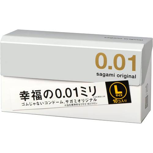 【10個セット】コンドーム　サガミ オリジナル 0.01 Lサイズ 10コ入 個包装×10個セット 【正規品】【k】【mor】【ご注文後発送までに1週間前後頂戴する場合がございます】【t-4】