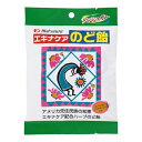 エキナケア のど飴 ノンシュガー 15粒 商品説明 『エキナケア のど飴 ノンシュガー 15粒』 「エキナケアのど飴」は、のどにやさしい西洋ハーブと古くから親しまれてきた東洋ハーブ(バンランコン、リュウガンニク)の出会いにより生まれたのど飴です。 強烈なメントールの香りがお鼻とのどを刺激します。甘さをおさえて後味スッキリ。 のどをスッキリさせたい時、ご旅行・ドライブのお供などにどうぞ。 エキナケアとは エキナケアはキク科の多年草。北アフリカ平原一帯に分布しており、全草を使用します。 先住民に用いられてきたものを19世紀末にドイツの科学者が持ち帰りヨーロッパで栽培が始まりました。 甘草(リコリス)とは 甘草(リコリス)はマメ科の植物で、様々な種類があります。ヨーロッパおよびアジア原産で、1-2mになる地下茎、走出茎をもつ多年草、もしくは準低木です。 甘草の根から抽出されるグリシルリチンは食品の甘味添加物として利用されていましたが、1970年代後半より有用性が注目されるようになりました。 【エキナケア のど飴 ノンシュガー 15粒　詳細】 1袋52．5g（52gあたり） エネルギー 204kcal たんぱく質 0g 脂質 0g 炭水化物 51g ナトリウム 1mg 原材料など 商品名 エキナケア のど飴 ノンシュガー 15粒 原材料もしくは全成分 還元澱粉糖化物、リュウガンニクエキス、エキナケアエキス、バンランコンエキス、カンゾウエキス、キキョウエキス、香料 内容量 15粒 保存方法 直射日光、高温多湿の場所を避けて保管してください。 製造国 日本 販売者 松浦薬業株式会社 広告文責 株式会社プログレシブクルー072-265-0007 区分 食品エキナケア のど飴 ノンシュガー 15粒×3個セット