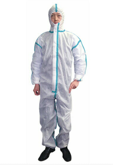 リーダー 血液感染対策防護服(クラス6)　Mサイズ　10枚入り【正規品】【ns】