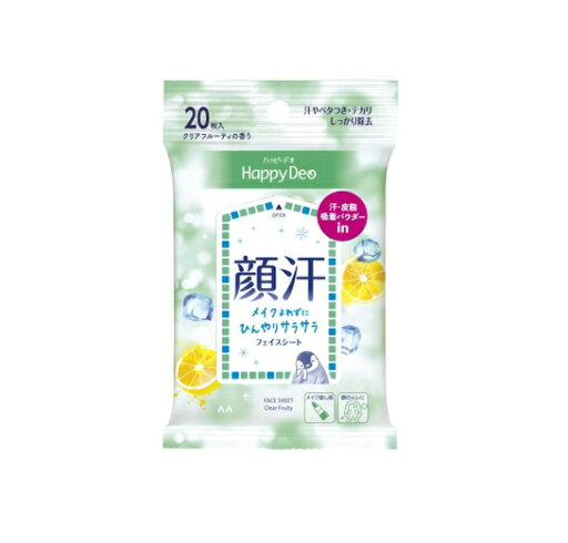 【10個セット】 マンダム ハッピーデオ フェイスシート クリアフルーティ(20枚入)×10個セット 【正規品】 【10個セット】 マンダム ハッピーデオ フェイスシート クリアフルーティ(20枚入)×10個セット 【正規品】