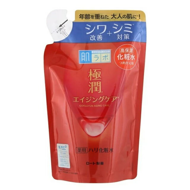 【36個セット】【1ケース分】 ロート製薬 肌ラボ 極潤 薬用ハリ化粧水 つめかえ用(170ml) ×36個セット　1ケース分 【正規品】【dcs】