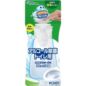 【3個セット】 スクラビングバブル アルコール除菌 トイレ用 プッシュ式 本体(300ml)×3個セット 【正規..