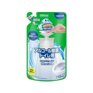 スクラビングバブル アルコール除菌 トイレ用 プッシュ式 詰め替え用(250ml)【正規品】
