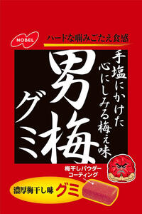 男梅グミ　38g 商品説明 『男梅グミ　38g』 濃厚な梅の味わいが噛むほどにしみ出す梅干し味のグミキャンデーです。 【男梅グミ　38g　詳細】 原材料など 商品名 男梅グミ　38g 内容量 38g 販売者 ノーベル 広告文責 株式会社プログレシブクルー072-265-0007 区分 食品ノーベル 男梅グミ　38g×3個セット