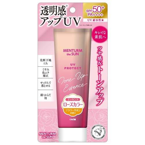 【72個セット】【1ケース分】メンタームザサン トーンアップUVエッセンス ローズ(80g)×72個セット　1ケース分【正規品】