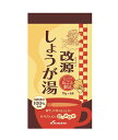 カイゲン 改源 しょうが湯 15g×6袋 商品説明 『カイゲン 改源 しょうが湯 15g×6袋』 しょうが湯に羅漢果を加え、仕上げました。昔なつかしいしょうが湯は、日本人の知恵が生んだホットな飲み物。体の中からポカポカあたたまります。寒い日のだんらんのひと時や、体を温めたいときなど、ご家族皆様でご利用ください。 【カイゲン 改源 しょうが湯 15g×6袋　詳細】 原材料など 商品名 カイゲン 改源 しょうが湯 15g×6袋 原材料もしくは全成分 砂糖、ぶどう糖、澱粉(遺伝子組換えでない)、生姜、黒砂糖、羅漢果 内容量 15g×6袋 販売者 カイゲンファーマ ご使用方法 一袋を湯呑茶碗に入れ、充分に沸騰しているお湯を注いでかきまぜます。お好みにより湯の量を加減しておいしくお召し上がりください。 広告文責 株式会社プログレシブクルー072-265-0007 区分 食品カイゲン 改源 しょうが湯 15g×6袋 ×40個セット　1ケース分