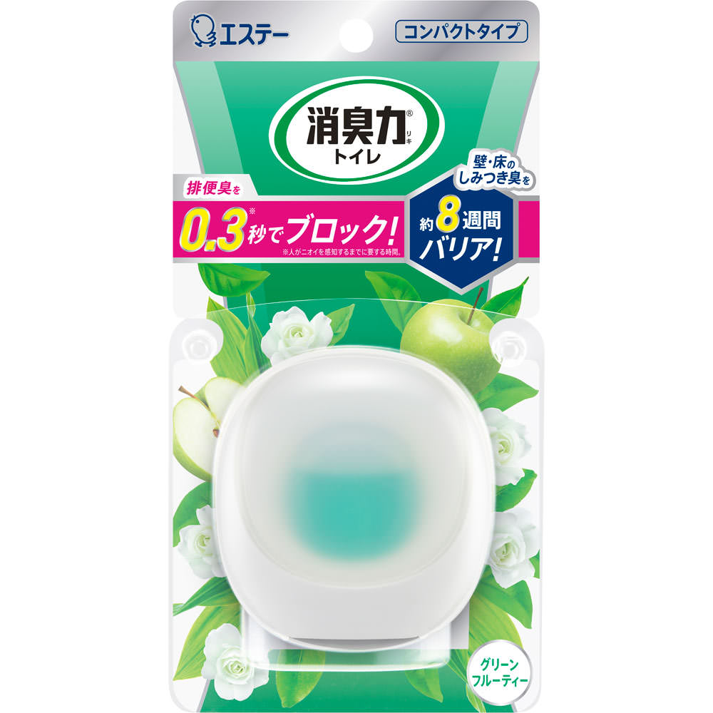 【3個セット】 エステー 消臭力 コンパクトトイレ用 本体　グリーンフルーティー 6ml×3個セット 【正規品】【k】【ご注文後発送までに1週間前後頂戴する場合がございます】