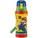【5個セット】 スケーター3Dロック付ダイレクトボトル 直のみ スーパーマリオ 480ml×5個セット 【正規品】