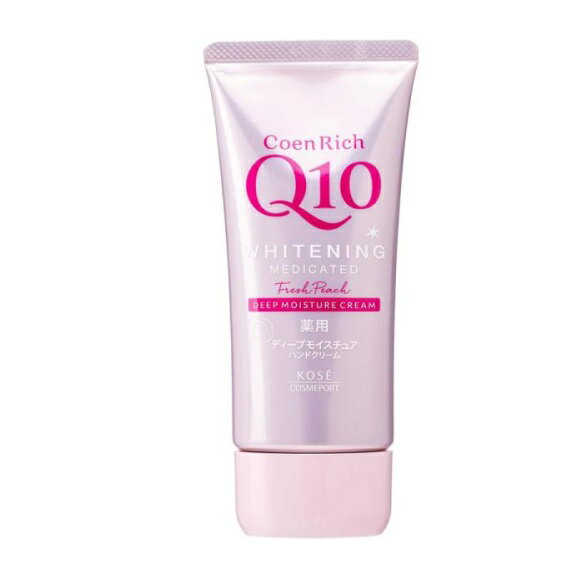 【10個セット】 コーセー コエンリッチQ10 薬用ホワイトニング ハンドクリーム もぎたてピーチ(80g)×10個セット【正規品】