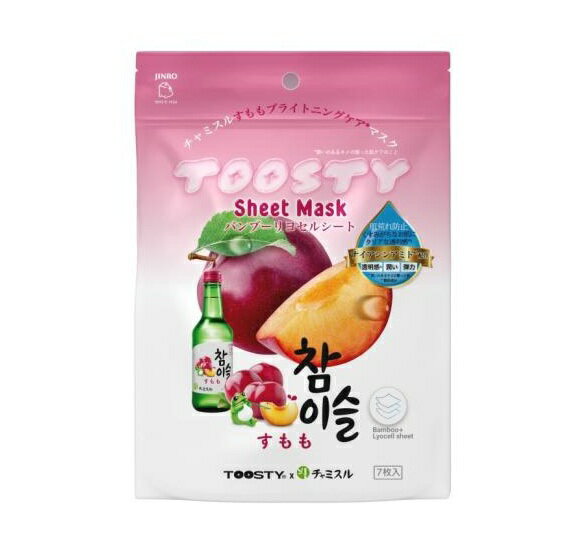 【10個セット】 JINRO TOOSTY×チャミスル バンブーリヨセルシート すもも(7枚入)×10個セット【正規品】
