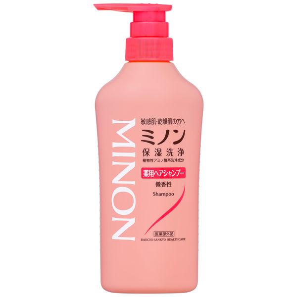 【18個セット】【1ケース分】 ミノン 薬用ヘアシャンプー 450ml×18個セット　1ケース分【正規品】