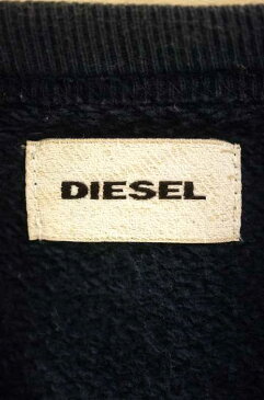 ディーゼル DIESEL スウェット・トレーナー メンズ - 赤系 × 青系 import：M 異素材切替 プルオーバースウェット【中古】【ブランド古着バズストアBAZZSTORE】【090420】