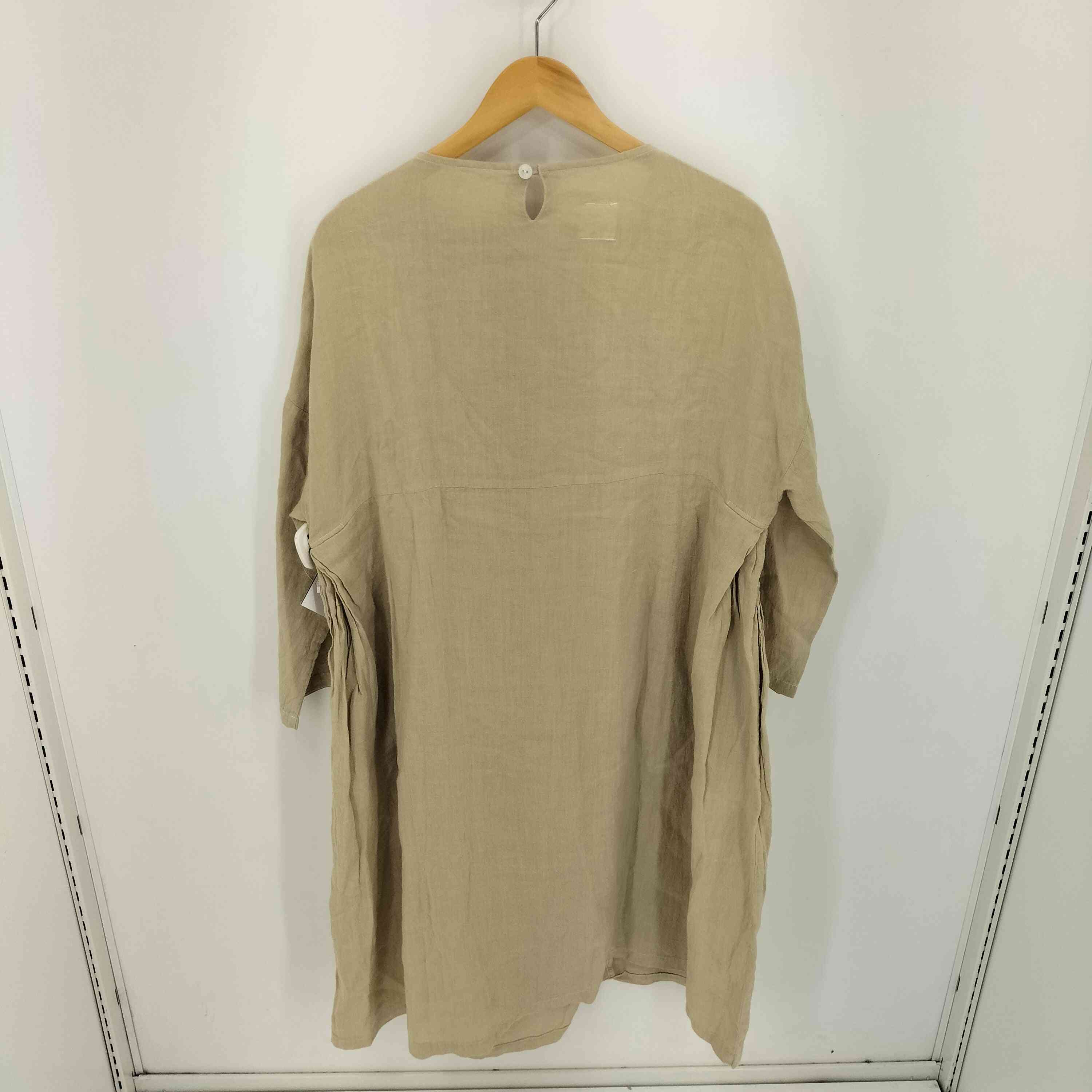 【中古】ユーズドフルギ USED古着 {{Gauze#}}サイドギャザー ロングワイドワンピース レディース FREE