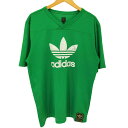 【中古】アディダス adidas 00S トレフォイル ロゴ 刺繍 メッシュ ゲームシャツ メンズ O