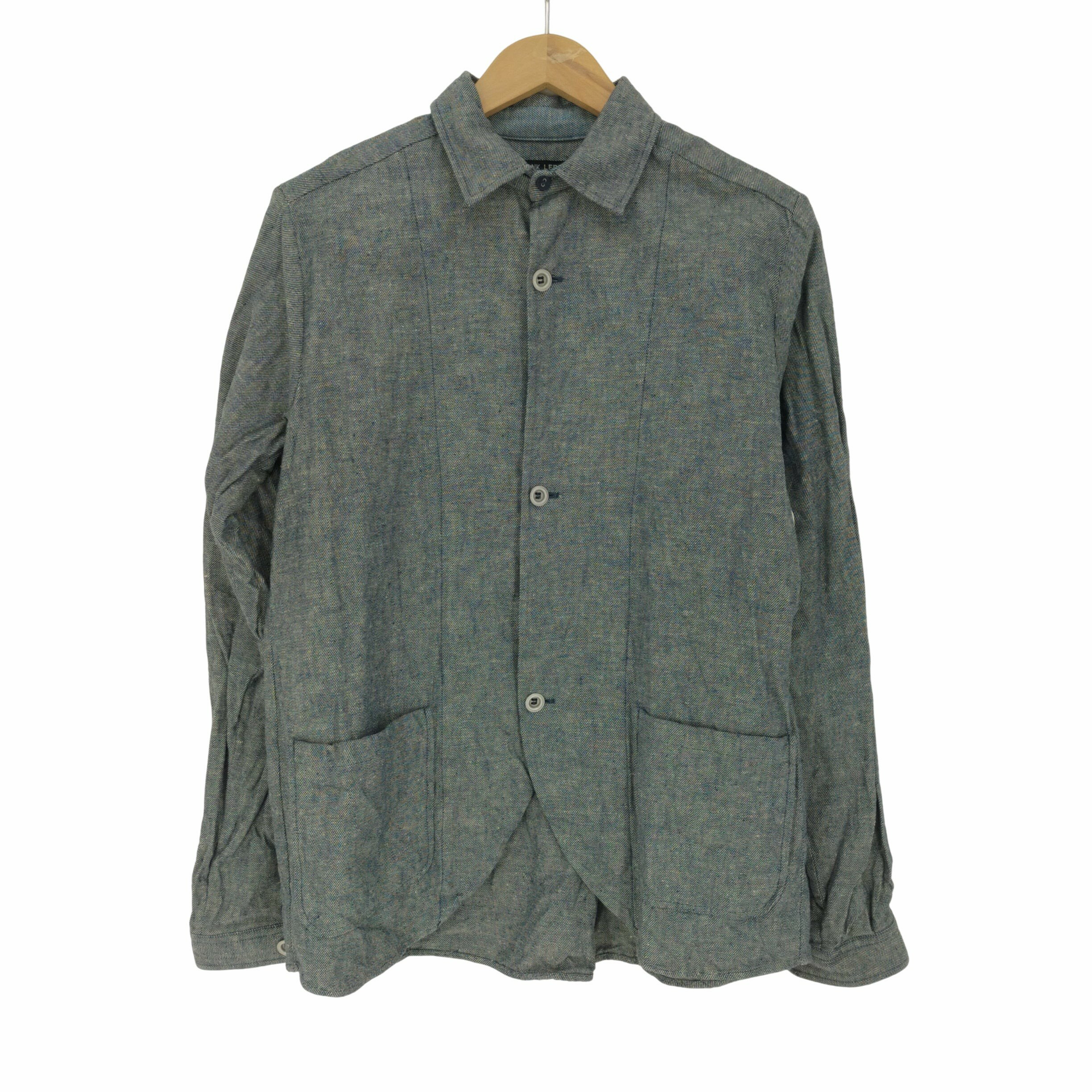 yÁztN[_[ FRANK LEDER BLUE DRILL LINEN/COTTON WORK JACKET Y importFXS