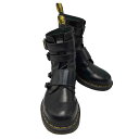【中古】ドクターマーチン Dr.Martens BLAKE 2 ベルクロ サイド ジップ レザー ブーツ メンズ UK:7(4)