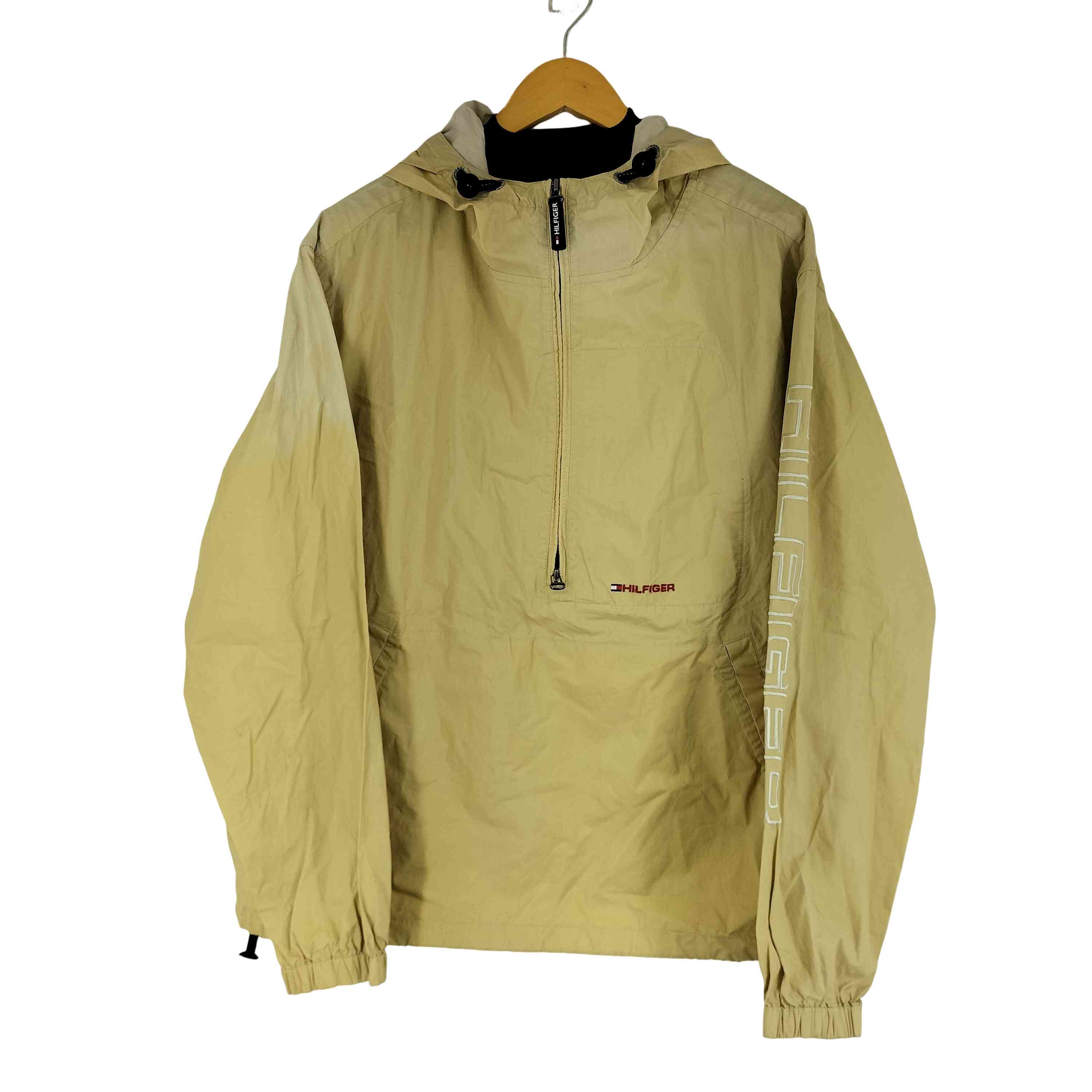 【中古】トミーヒルフィガー TOMMY HILFIGER 90-00S コットンアノラックジャケット メンズ import：XL