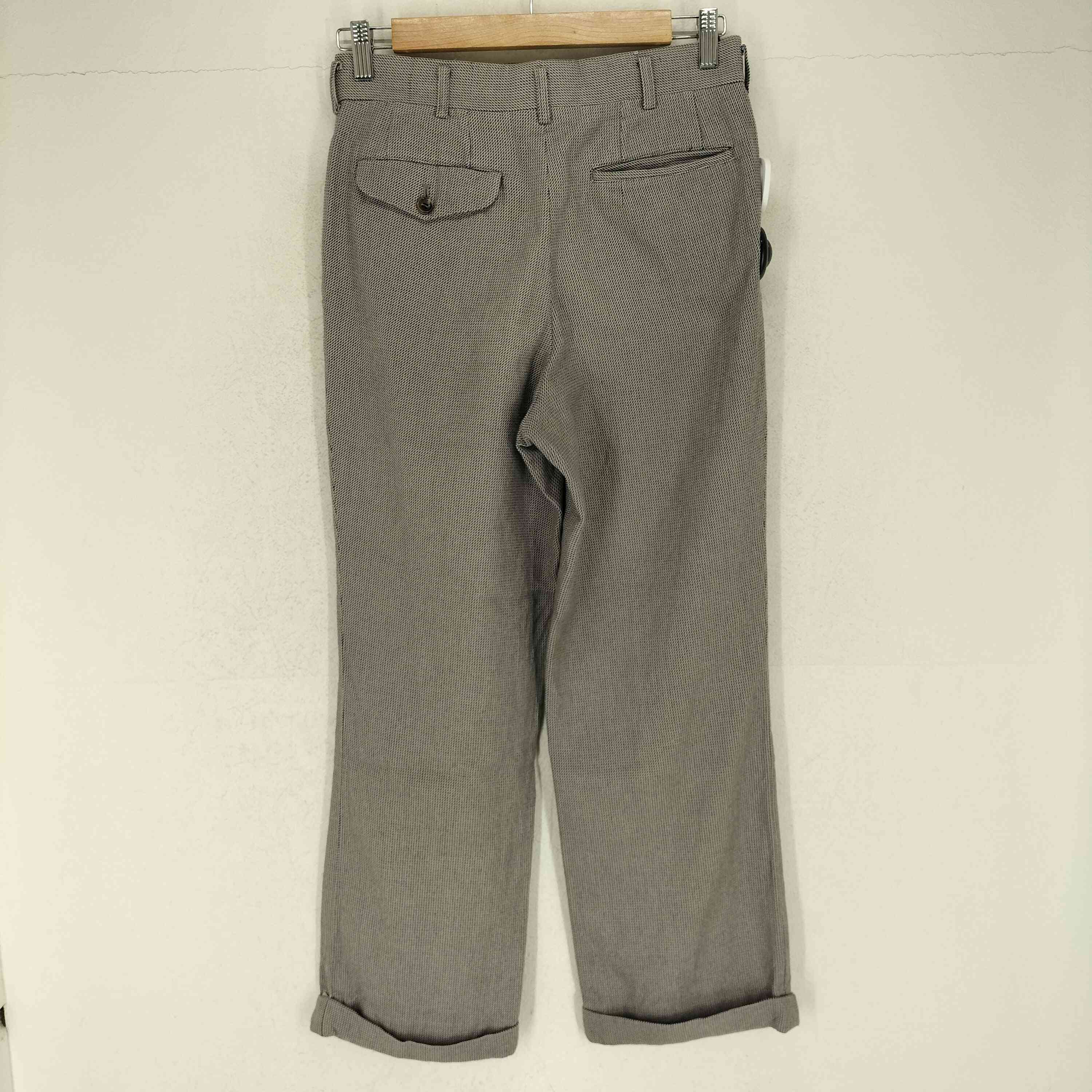 【中古】コムデギャルソンオムオム COMME des GARCONS HOMME HOMME AD1999 00SS 総柄コットンスラックス 裾ダブル メンズ S