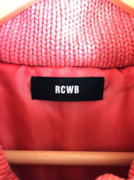 RCWB ロデオクラウンズ ワイドボウル ダウンベスト レディース 2017年新作 ピンク系 JPN:M 日本サイズ:M 相当 オルテガ ニット中綿ベスト【中古】【ブランド古着バズストアBAZZSTORE】【220820】