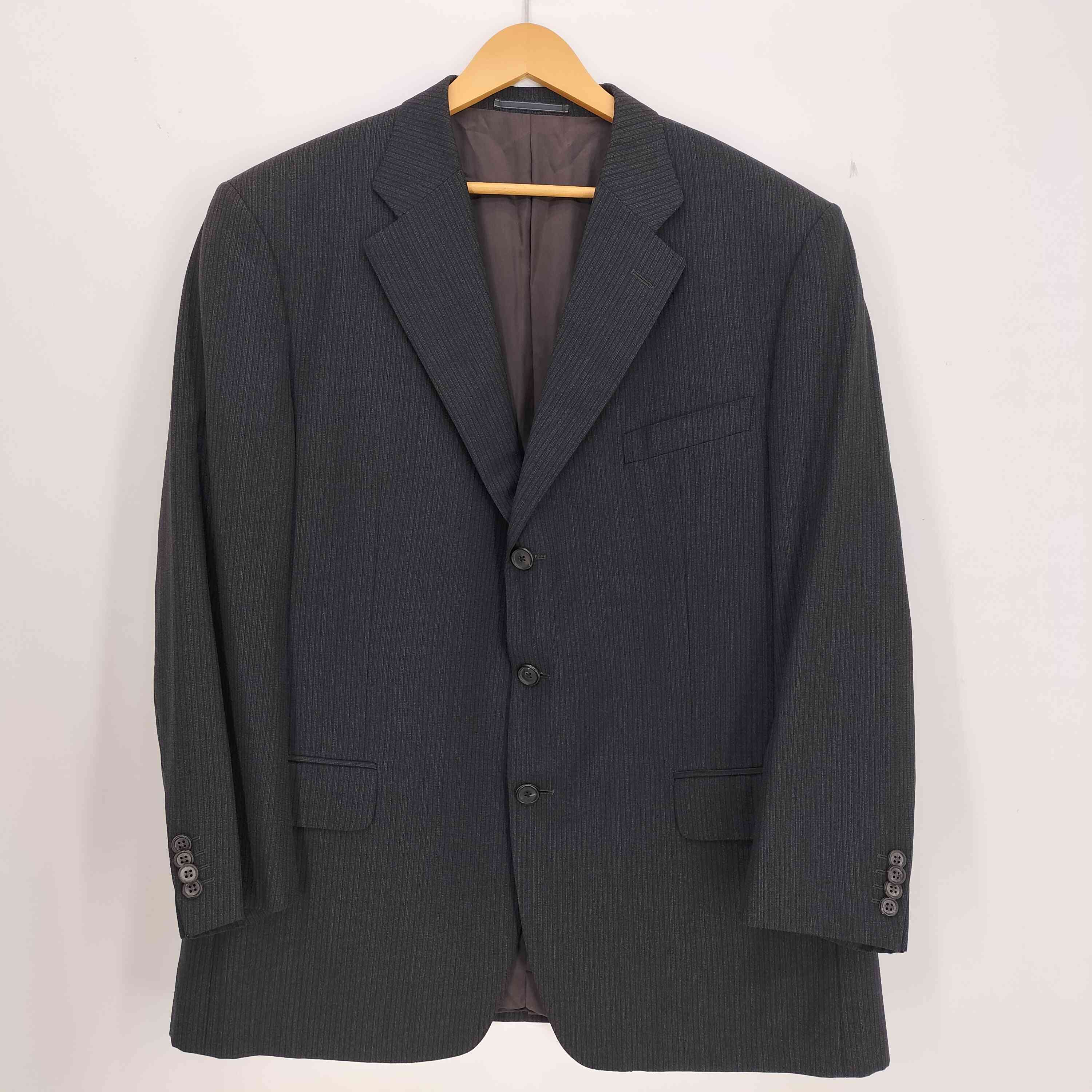 【中古】エルメネジルドゼニア Ermenegildo Zegna TINDARI ストライプ 3B テーラードジャケット & 2タック スラックス メンズ 表記無