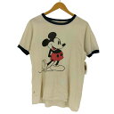 【中古】ユーズドフルギ USED古着 キャラクターs/s リンガーTシャツ メンズ 表記無