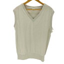 【中古】ロクビューティーアンドユースユナイテッドアローズ 6 BEAUTY & YOUTH UNITED ARROWS VELOUR VNECK VEST レデ...
