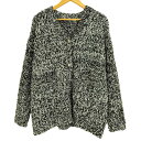 【中古】アナスイ ANNA SUI NYC ミックスフラッグヤーンニットカーディガン レディース FREE