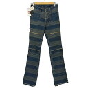 【中古】ヒステリックグラマー HYSTERIC GLAMOUR KINKY JEANS ウミヘビ ツギハギ加工 フレアデニムパンツ レディース JPN:S