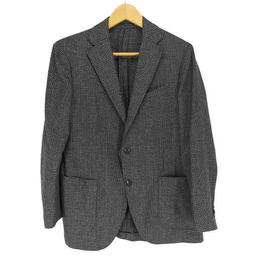 【中古】ラルディー二 LARDINI 段返り3B グレンチェックシルクテーラートドジャケット JM0526AQ メンズ 50 【中古】ラルディー二 LARDINI 段返り3B グレンチェックシルクテーラートドジャケット JM0526AQ メンズ 50