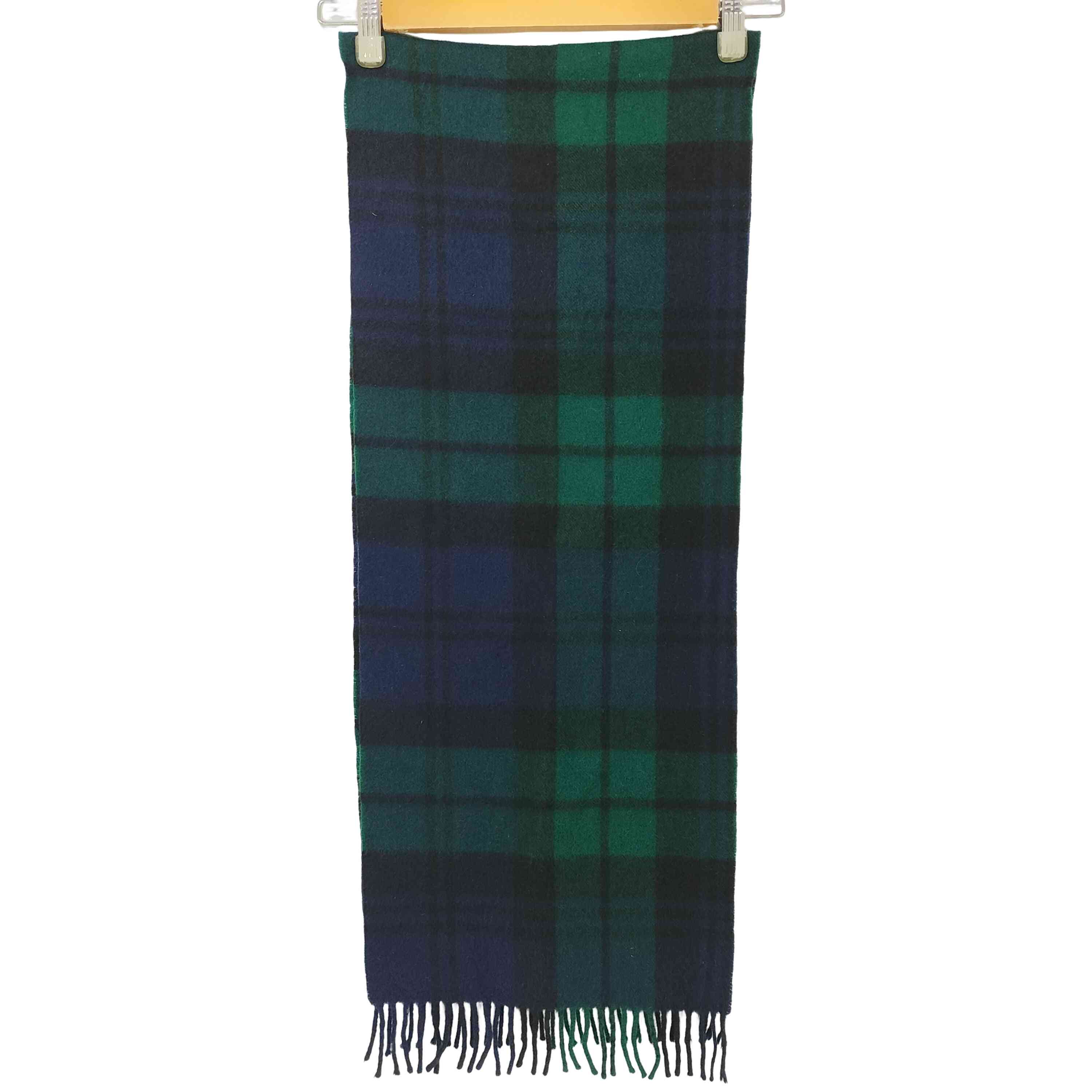 【中古】スコティッシュトラディション scottish tradition 英国製 ウールアンゴラ ブラックウォッチ ..