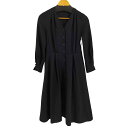 【中古】アナイ ANAYI ウールジョーゼットVネックワンピース レディース 38
