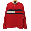 【中古】トミーヒルフィガー TOMMY HILFIGER フロントロゴ ロングスリーブポロシャツ メンズ import：S