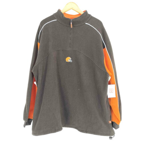 【中古】エヌエフエル NFL デザイン刺繍フリースハーフジッププルオーバー メンズ JPN:XL 【中古】エヌエフエル NFL デザイン刺繍フリースハーフジッププルオーバー メンズ JPN:XL
